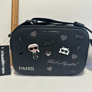 NWT KARL LAGERFELD Maybelle Pin Crossbody Back Bag